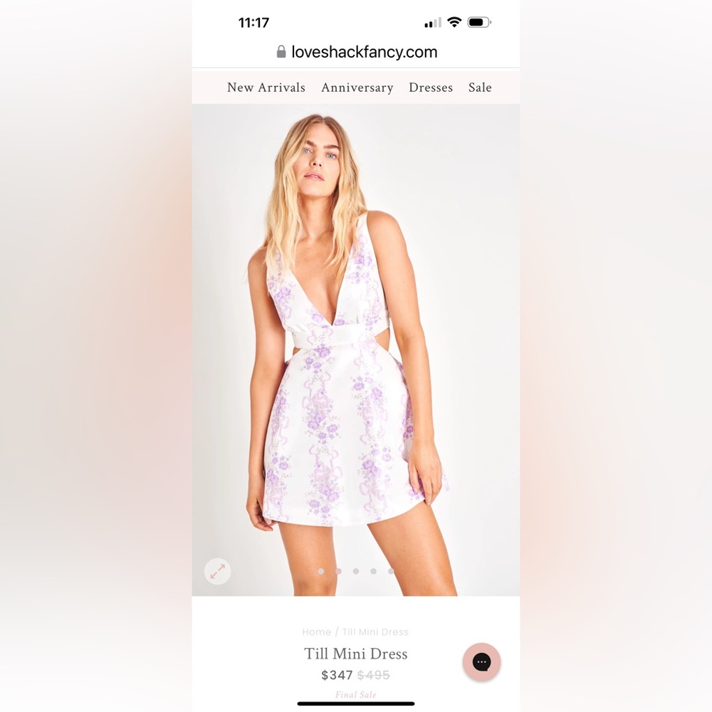 Love Shack Fancy Till Mini Dress NWT